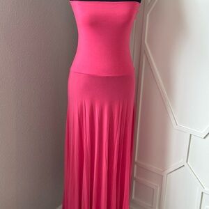 SOLD -INC International Concepts Pink - convertible Maxi Dress to Skirt